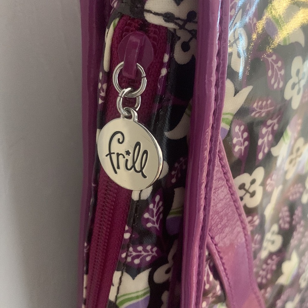 Vera Bradley Frills Plum Petals Messenger Bag - Picture 6 of 10